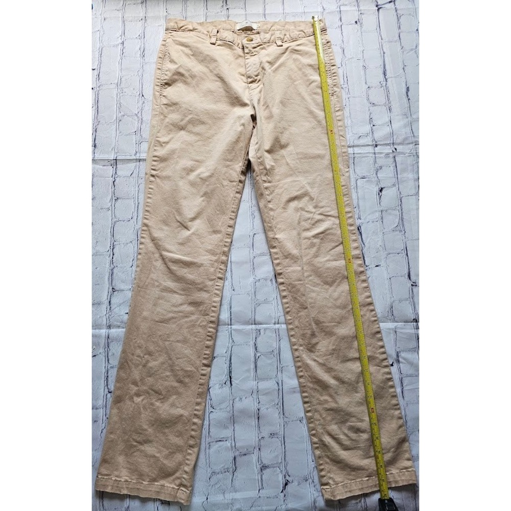 Arturo Calle Aiden Slim Fit Chino Pants Mens 32x32 Tan Khaki Cotton Trousers - Picture 11 of 14